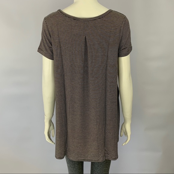 New! Stars Above Casual Pink Stripe Pajama Shirt - Picture 6 of 10